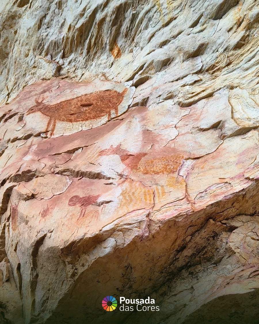 As pinturas rupestres de 6.000 anos da Fazenda da Pedra Pintada